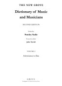 The New Grove Dictionary of Music and Musicians  Aristoxenus to Bax