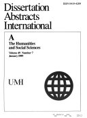 Dissertation Abstracts International