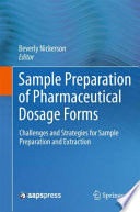 Sample Preparation of Pharmaceutical Dosage Forms Book
