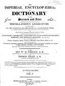 The New Imperial Encyclopaedia, Or, Dictionary of the Sciences and Arts