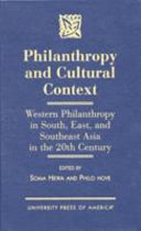 Philanthropy and Cultural Context