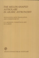 The Melon-shaped Astrolabe in Arab Astronomy