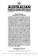 Australian Foreign Affairs and Trade
