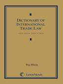 Dictionary of International Trade Law