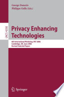 Privacy Enhancing Technologies Book