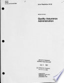 Quality Assurance Administration Book