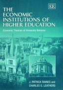 The Economic Institutions of Higher Education