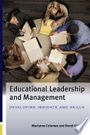 EBOOK  Educational Leadership And Management  Developing Insights And Skills Book