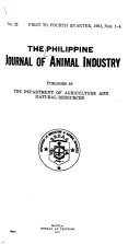 The Philippine Journal of Animal Industry