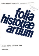 Folia historiae artium