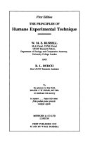 The Principles of Humane Experimental Technique