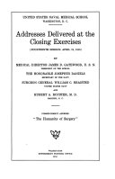 United States Naval Medical School: Addresses Delivered at the Closing Exercises, Fourteenth Session, April 12, 1916