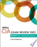 Wiley CIA Exam Review 2023  Part 3 Book