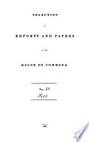 Selection of Reports and Papers of the House of Commons