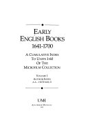 Early English Books, 1641-1700