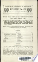 Public Road Mileage and Revenues in the Southern States, 1914
