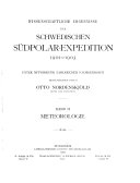 Wissenchaftliche ergebnisse der Schwedischen südpolar-expedition 1901-1903