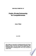 Public-private Partnership for Competitiveness