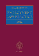 Blackstone's Employment Law Practice 2012