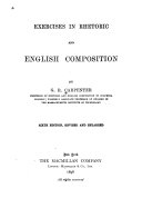 Exercises in Rhetoric and English Composition