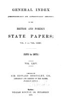 British and Foreign State Papers