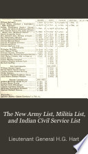 The new army list, by H.G. Hart [afterw.] Hart's army list. [Quarterly]