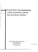 Suggestions for a Basic Economics Library for Secondary Schools Book