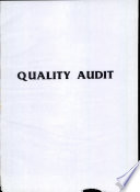 Quality Audit Book