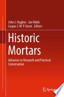 Book Cover: Historic mortars: advances in research and practical conservation