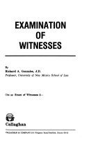 Examination of Witnesses Book