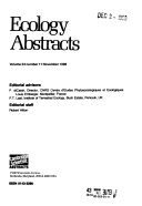 Ecology Abstracts