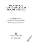 PROCEDURES FOR MEDICOLEGAL REPORT WRITING
