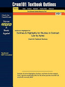 Outlines And Highlights For Studies In Contract Law By Ayres Isbn