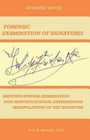 Forensic Examination of Signatures Book