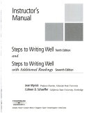 Steps to Writing Well 10e+Rdgs 7e-Instructors Manual