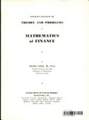Schaum's Outline of Theory and Problems of Mathematics of Finance