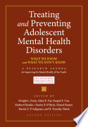 Treating and Preventing Adolescent Mental Health Disorders Book