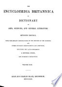 The Encyclopædia Britannica, Or, Dictionary of Arts, Sciences, and General Literature ... with Preliminary Dissertations on the History of the Sciences, and Other Extensive Improvements and Additions; Including the Late Supplement, a General Index, and Numerous Engravings