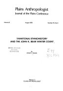 Yanktonai Ethnohistory and the John K  Bear Winter Count