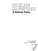 Ocean Dumping  a National Policy
