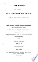 The Works of the Reverend John Wesley  A  M 