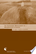 The Sustainable Management of Groundwater in Canada