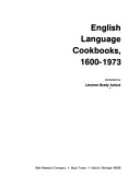 English Language Cookbooks, 1600-1973