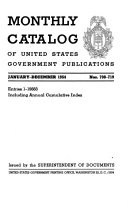 Monthly catalog of the United States government publications