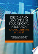 Design and Analysis in Educational Research Book