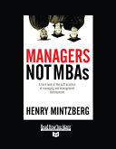 Managers Not Mba's