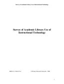 Survey of Academic Library Use of Instructional Technology