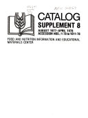 Catalog  Supplement   Food and Nutrition Information and Educational Materials Center