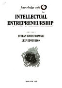 Knowledge Caf   for Intellectual Entrepreneurship Book