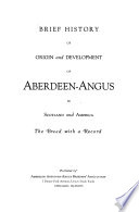 Brief History of Origin and Development of Aberdeen-Angus in Scotland and America